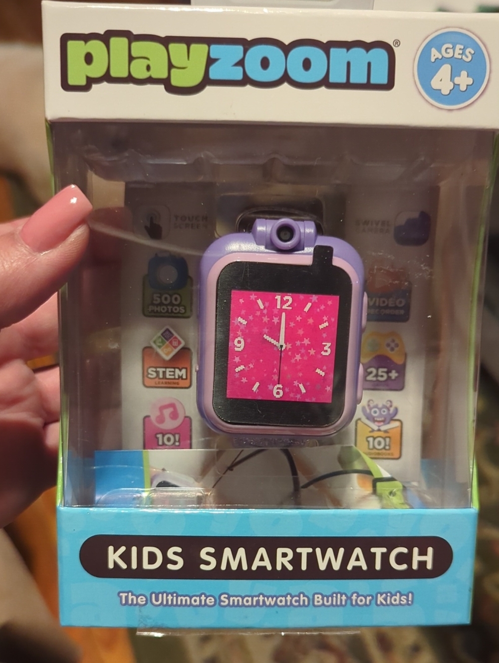 Playzoom Kids Smartwatch in Purple and Pink - Interactive Learning Watch